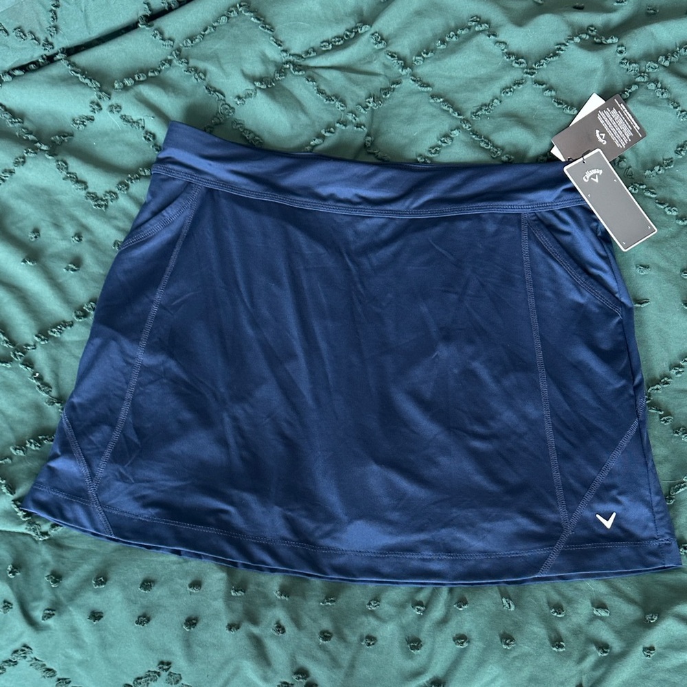 Callaway Navy Blue Mini Skirt